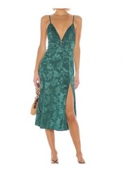 Privacy Please Revolve Linen Blend Floral Jaquard Midi Dress , Size Small