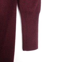 NWOT Quince Burgundy Mongolian Cashmere Turtleneck Midi Sweater Dress Women&rsquo;s L