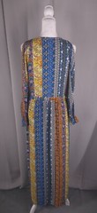 Luxxel Dress Womens S Boho Patchwork Maxi Flowy Free Spirit with Slit Sleeves