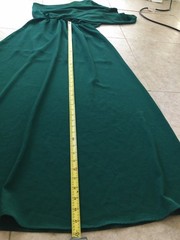 NWoT VICI 97% Polyester maxi one shoulder Lined Dress Emerald size M
