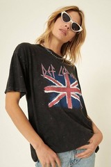 Def Leppard Union Jack Distressed Tee
