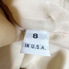 Naeem Khan Silk & Leather Patchwork Appliqué Mini Dress White and Tan Size 8