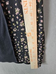 NWT Aeropostale Women Large Mini Dress Fitted Rib Tank Black Floral Boho Cottage