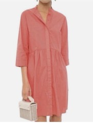 Tuckernuck NWT Poppy Pink Cotton Poplin Royal Shirt Dress size XS