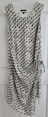 Mossimo Women&rsquo;s Geometric Sleeveless Scoop Neck Shift Side Tie Lined L