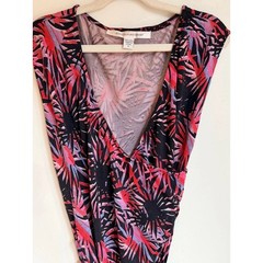 Diane von Furstenberg 100% Silk Floral Wrap Dress | Pink & Black Print | Size 4