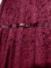 Womens Miusol Dress Lace Lined XXL Wine Zip 3/4 Sleeves V Neck