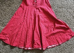 Wedtrend XL Red And Black Polka Dot Dress