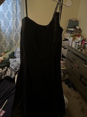 Camille La Vie Women&rsquo;s Black Solid Sleeveless Strappy A-Line Short Dress 10