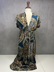 Bailey Girl Women’s Mirror Leopard Print Abstract Print Stretch Maxi Dress Small