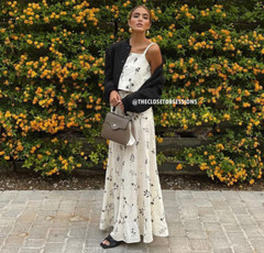 Zara Linen Blend Embroidered Co Ord Set NWT Crop Top Maxi Skirt Resortwear