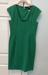 RACHEL Rachel Roy Women&rsquo;s Green Sleeveless Halter Sheath Dress Size 2