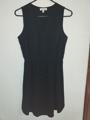 Monteau Los Angeles Sleeveless Black Dress Large