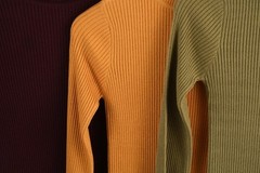 Yemak Women&rsquo;s Ribbed Turtleneck Long Sleeve Slim Fit Mini Dress MK8121