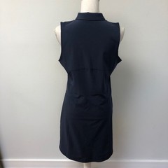 Puma Golf Activewear Dress Womens Medium Blue Sleeveless Pockets Collar Preppy