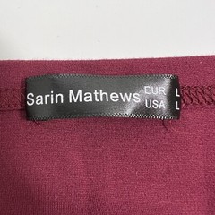 Sarin Mathews Dress Women&rsquo;s Large A-Line Short Sleeve Off Shoulder Above Knee