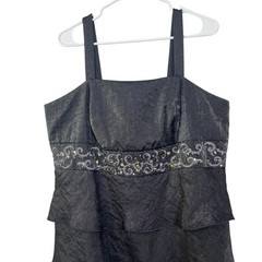 R&M Richards Woman Tiered Dress Embellished Formal Party Size 16W (1 Piece)