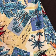 VIntage Boho Spaghetti Summer Tropical Beach Dress size M