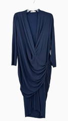 MM LaFleur Blue Stretch Jersey Casey Dress 3X office baddie Corporate Chic