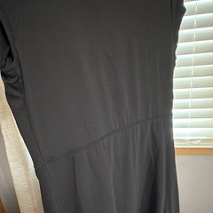 Halara SoftlyZero Plush Black Square Neck Short Sleeve Romper Size LX