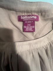 Taillisime La Redoute Création Gray Crinkled Flowy short dress or long short, S