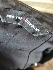 New York & Company Dress Black Medium Chest 40&Prime; Length 29.5&Prime;