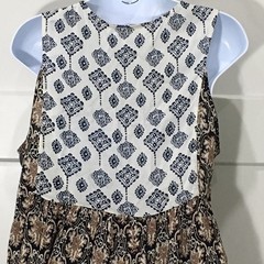 Umgee Bohemian babydoll shift Peasant Dress Tunic Floral Small