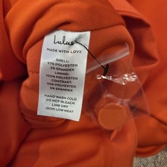 Lulus Masterfully Mod Side Button Midi Dress Womens L Bright Orange Retro Mod