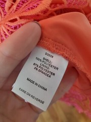 Alexia Admor dress Pink And Peach Sleeveless lace midi size 6