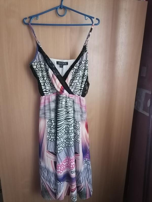 women dress multicolor polyester 36