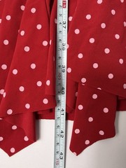 First Look Red Polka Dot Halter Midi Dress Ruched Pin Up Rockabilly S Vintage