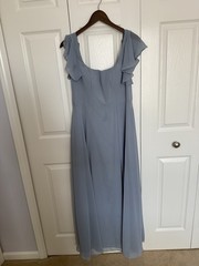 Azazie « Dusty Blue » Color Bridesmaid Dress – Bondi Dress – Custom Size – Formal