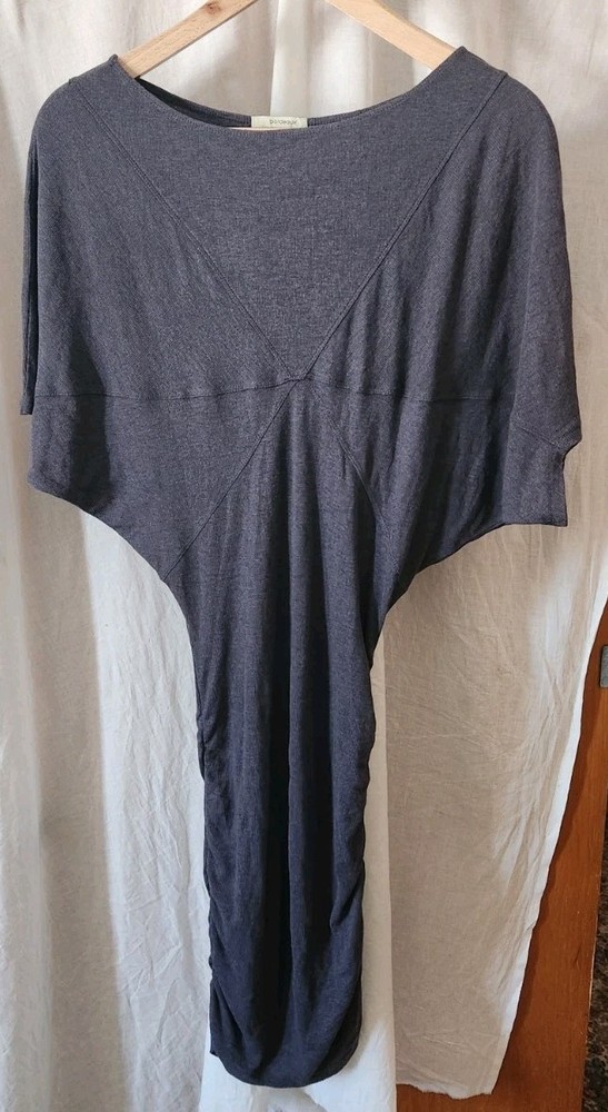 Bordeaux Womens Short Sleeve Charcoal Color XS TP Dress Modal Spandex Blend