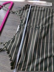 No Boundaries Green, Tan Striped Button Maxi Dress SzM NWT CUTE Comfy Stretch