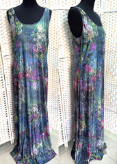 Michal Negrin Elegant Full length Floral dress Size XL NWT