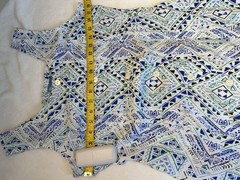 VTG Koret Sleeveless Scoop Neck Dress Women’s Sz S White Blue Green Black NWT