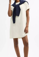 COACH Women&rsquo;s Cream New York Organic Cotton T Shirt Dress (CBF37) Sz XS/S/M/L/XL