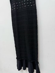 Sandro Nail bead Ruffled edge Knitting Fishtail vest dress Women&rsquo;s Dresses