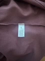 Madden Girl Brown Knit Halter Scoop Neck Open Back Grommet Midi Dress L