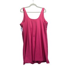 NWT Old Navy Active Powersoft Exercise Dress Pink Built-in Bra Shorts 2X Tennis
