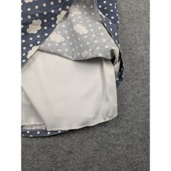 Striptap Blue Cloud Polka Dot Mini Dress Short Sleeve Zip Back Size L