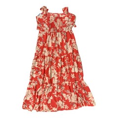 Social Standard Women&rsquo;s 3 Tier Smocked Back Tied Maxi Sundress