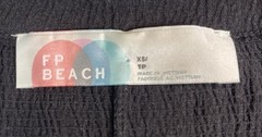 Free People Beach NEW! mini dress long raglan sleeve waist cut-out lined XS sexy