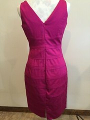 American Living sleeveless Dress, size 4, V-neck, 13&Prime; back zipper, crisscross