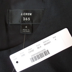 NWT J.Crew Resume Sheath in Black Italian Stretch Wool Dress 4 $228