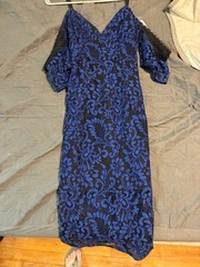 womens dress size 4, new with tags, blue and black, brand bardot