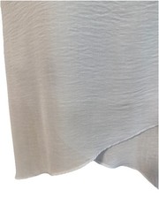 Saks Fifth Avenue Gray Scoop Neck Sleeveless Layered Lightweight Dress M