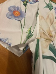 Anthropologie Somerset Tiered Maxi Dress Botanical Spring Flower Floral Sz M