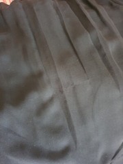 Silk Ruffled one shoulder Chiffon Flare Dress Fate Ojay Sz S Fog Black