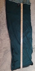 Green Glitter Sheer Lined Boning Strapless Tube Ruched Dress Windsor Women Large